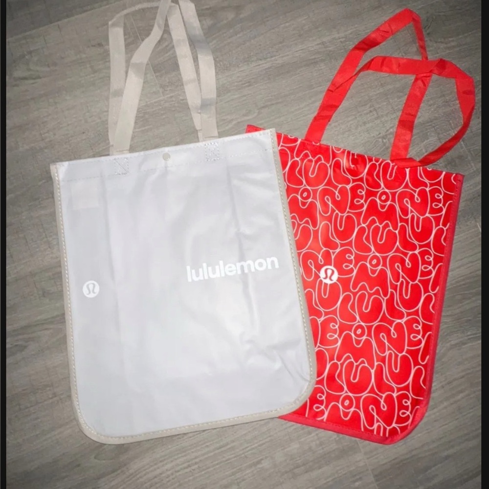 New Lululemon Reusable Tote Bags Set